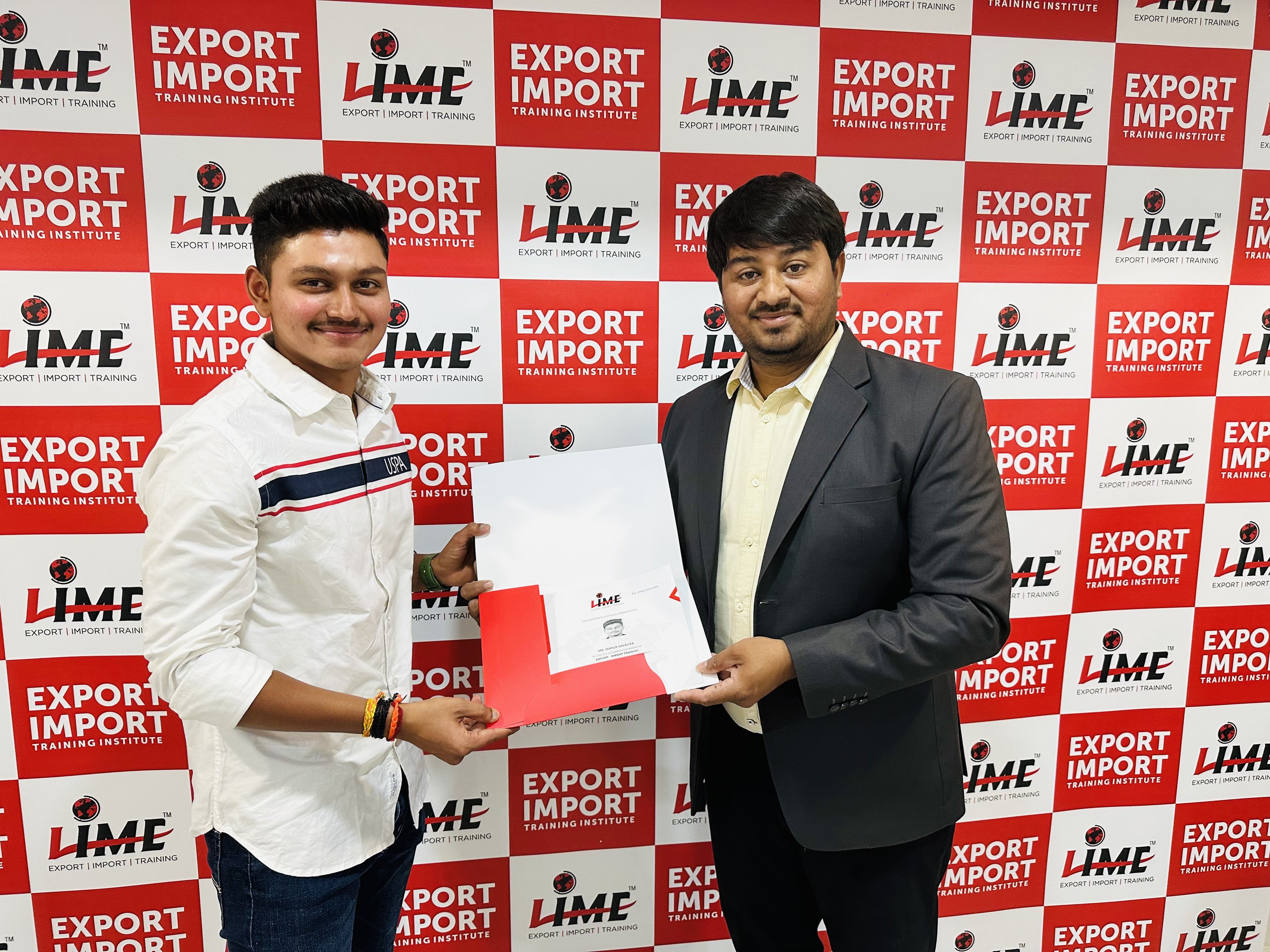 Celebrating Mayur Savaliya's remarkable Export Success