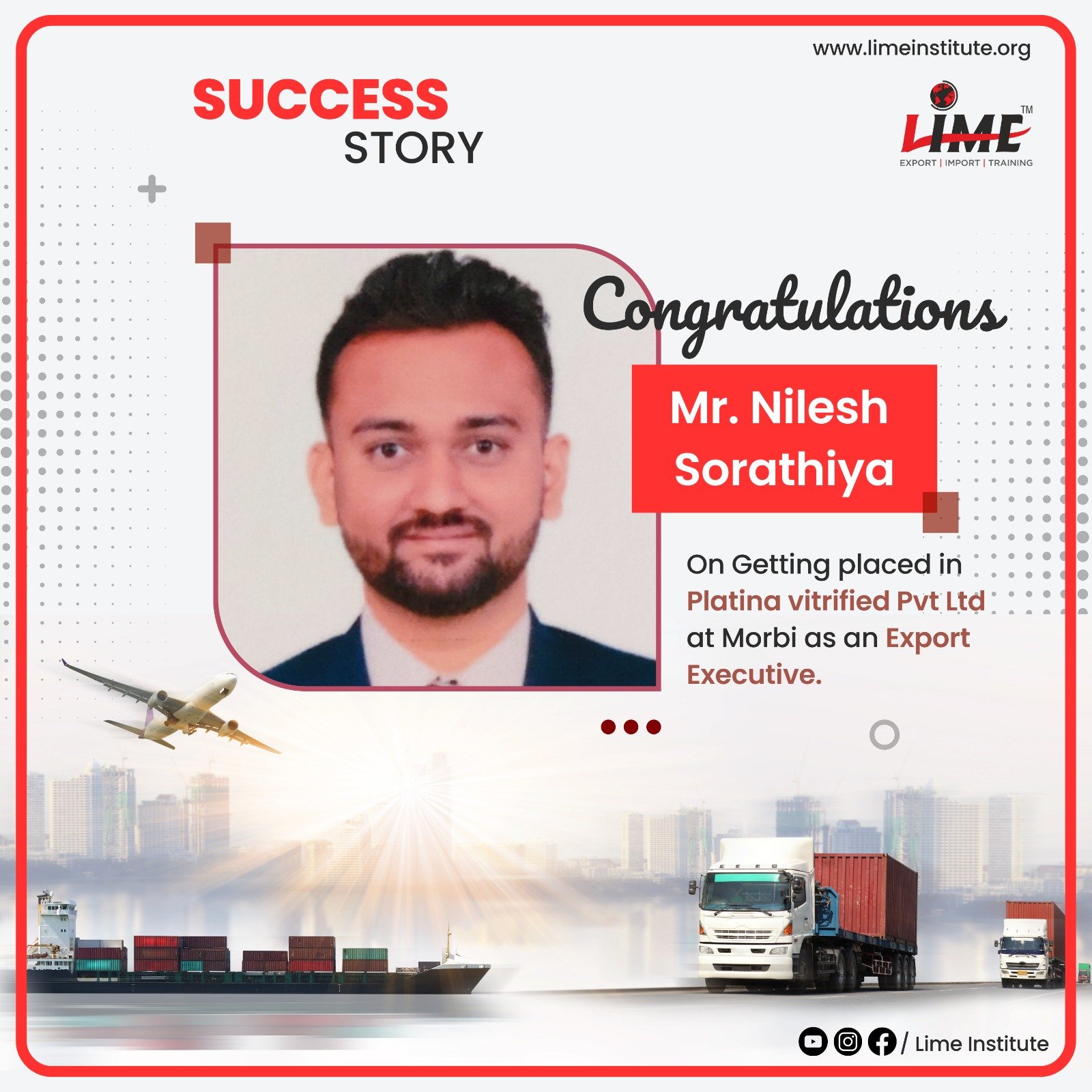 So proud of our amazing student Nilesh Sorathiya for achieving such great success in his career!